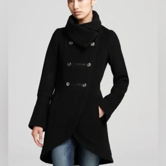 Mackage Diana Tulip Peacoat, Black XS - Picture 2 of 11